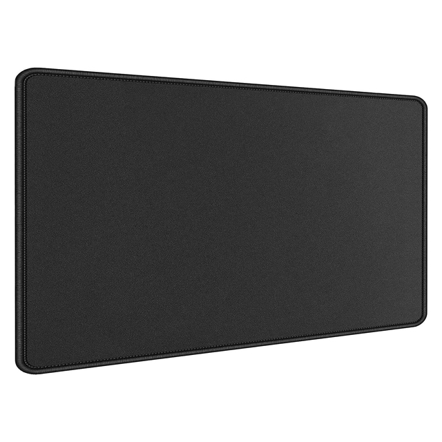 2026  Hotsale Custom Logo Factory Price Pure Black Color Mouse Pads Big Desk Keyboard Mats OEM  Natural Rubber Mousepad