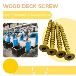 Chinese Factory #10 X 3-in Wood to Wood Deck <b>Screws</b> with Type 17 point wood deck <b>screws</b> - Product Image 4