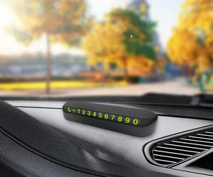 Carte <span class=keywords><strong>de</strong></span> stationnement temporaire pour voiture noire personnalisée Nuoxin, bon marché, avec <span class=keywords><strong>numéro</strong></span> <span class=keywords><strong>de</strong></span> <span class=keywords><strong>téléphone</strong></span> et logo - Product Image 5