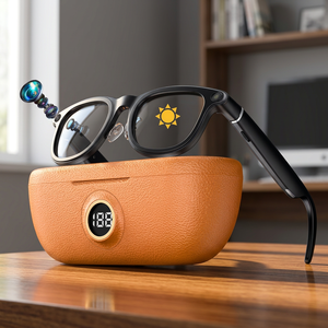 X01 Ultra Smart <b>Glasses</b> Charging <b>Case</b> 4K Camera Voice Control Real-time Translation Photo Video Recording AI <b>for</b> Audio Outdoor - Product Image 3