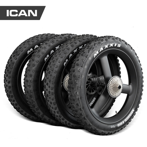 Rodas de Bicicleta Fat Bike ICAN 26 polegadas 90mm 3S Clincher Tubeless Ready para Neve com Três Raios e Pneus MAXXIS MINION Fat 4.8 polegadas - Product Image 5