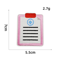 Patchs brodés thermocollants à motifs infirmiers et médicaux mignons (injection, bandage, casquette) pour vêtements, sacs et chapeaux