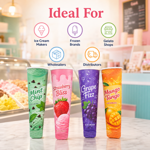 Emballage jetable en forme de cône pour sucettes glacées, tube personnalisé pour sucettes glacées, tube en papier pour sucettes glacées, emballage pour sucettes glacées - Product Image 4