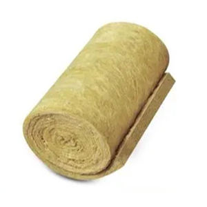 Insulasi Wol Batu Tradisional Gulungan Felt 60kg/<span class=keywords><strong>m</strong></span> (60K) Tidak Mudah Terbakar Kelas Ramah Lingkungan Tahan Korosi Peredam Suara - Product Image 4