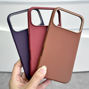 Étui de téléphone magnétique en cuir L161 pour iPhone 17 16 Pro Max – Coque de protection unie en gros – Capa De Celular Funda - Product Image 4