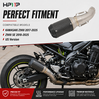 Sistema de Escape de Aleación de Titanio para Motocicleta, Silenciador Deslizable para Kawasaki Z900 2017-2025 Z900 SE Especificaciones Estadounidenses