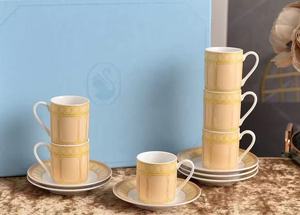 ชุดแก้วกาแฟเอสเพรสโซ่สไตล์อิตาเลียนเรียบหรู ทำจากโบนไชน่า 6 ชิ้น เป็นมิตรกับสิ่งแวดล้อม เหมาะสำหรับเป็นของขวัญสำหรับจิบน้ำชายามบ่าย - Product Image 3