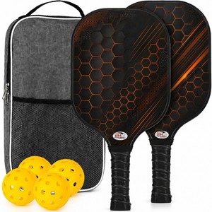Juego de Palas de Pickleball Zeroring Prensadas en Frío, 2 Palas, 4 Pelotas, 1 Bolsa, para Principiantes, Familias, Escuelas, Clubes, Entrenamiento en Interiores y Exteriores - Product Image 1