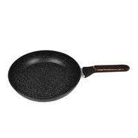 Set peralatan masak antilengket desain klasik dengan panci penggorengan ganda dan penggorengan bulat terbuat dari logam