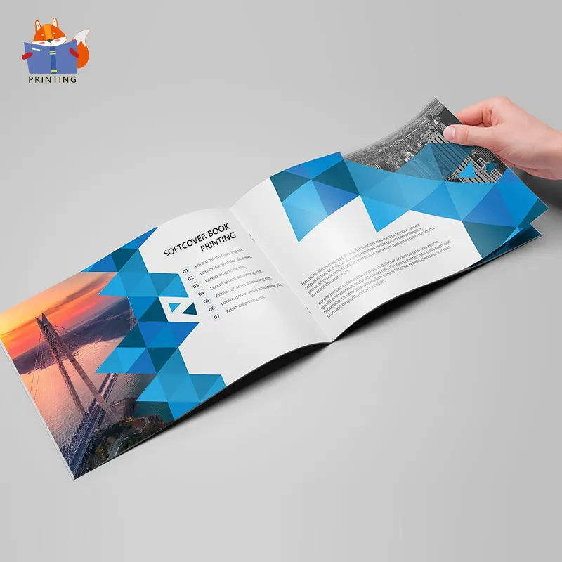 Fabbrica personalizzata di alta qualità colorato A4 Brochure europa travel Magazine e softcover stampa di libri in arabica
