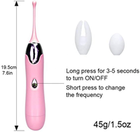 JT Klitoris-Vibrator für Erwachsene, G-Punkt-Vibrator 3-in-1 mit Austauschbarem Vagina- und Brustwarzen-Stimulator, Masturbator Sexspielzeug für Frauen