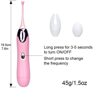 Vibratore per Clitoride JT, Vibratore Punto G 3 in 1 con Testine Intercambiabili per Vagina e Capezzoli, Giocattoli Sessuali per Donne - Product Image 2