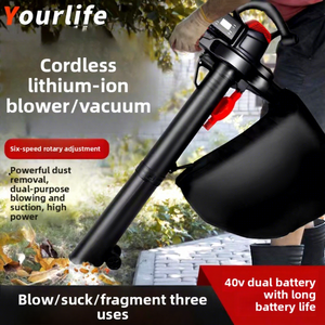 Souffleur-<span class=keywords><strong>déchiqueteur</strong></span> industriel puissant sans fil à batterie lithium pour usage domestique, <span class=keywords><strong>aspirateur</strong></span> et souffleur de <span class=keywords><strong>feuilles</strong></span> - Product Image 5