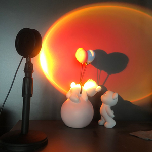 16 couleurs RGB <span class=keywords><strong>180</strong></span> °   Lampe de sol projecteur LED coucher de soleil rotatif, veilleuse, lumière <span class=keywords><strong>d</strong></span>'appoint pour photographie, <span class=keywords><strong>d</strong></span>écoration de chambre, de fête et de maison - Product Image 5