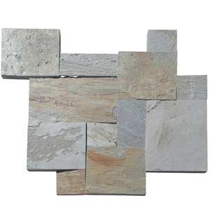 Màu Vàng tự nhiên <span class=keywords><strong>Slate</strong></span> Pattern Pháp Versailles Gạch Cho Sàn Lát Sân Vườn - Product Image 1