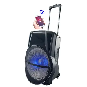 High quality15 Inch 50w portable karaoke machine 5 EQ active audio system sound professional music speaker party box