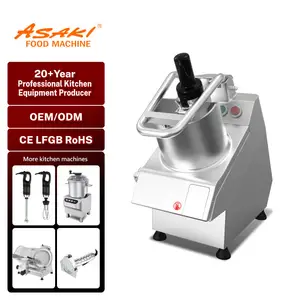 ASAKI เครื่องตัดผักสแตนเลสไฟฟ้ามันฝรั่งหัวหอมเครื่องตัดผักเครื่องตัดผักเชิงพาณิชย์