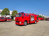 Nouveau camion de pompier Isuzu 4X2 Diesel 8cbm/10cbm, citerne à eau de 10000L, norme d'émission Euro 3, hauteur de travail de 30m, 150-250HP