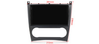 Système autoradio GPS Android intelligent DUDUAUTO, double écran, prise en charge de l'amplificateur audio authentique JBL 360 Cam pour Benz Classe C 2004-2011