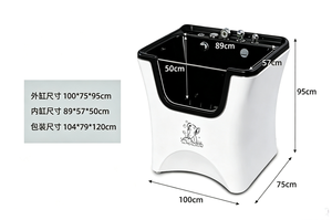 Baignoire de toilettage pour animaux de compagnie DPbathe, en acrylique thérapeutique de qualité supérieure, avec ozone, pour spa canin, vente en gros directe usine, réseau de distributeurs - Product Image 2