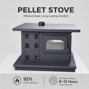 Poêle à granulés de bois intelligent Fangran 150ZX avec écran tactile WiFi, 10 kW, cheminée dissimulée, chauffage <span class=keywords><strong>silencieux</strong></span>, OEM ODM pour tente et cabane - Product Image 1