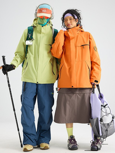 Veste d'extérieur d'usine pour <span class=keywords><strong>femme</strong></span>, trois-en-un, détachable, coupe-vent, imperméable, avec doublure polaire chaude, pour homme, idéale pour la montagne - Product Image 3