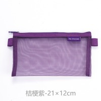 Pochette de sac de rangement transparente personnalisée fabricant souple école maille examen papeterie boîte étui à crayons