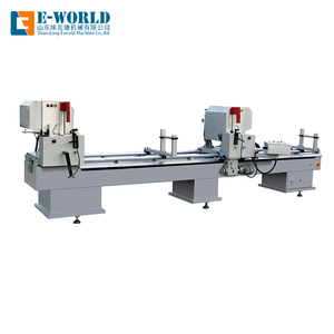 เครื่องตัดอลูมิเนียมแบบสองหัว E-WORLD ความแม่นยำสูง 6.25 กิโลวัตต์ รับประกัน 1 ปี สำหรับงานแปรรูปหน้าต่างและประตู 380 โวลต์ - Product Image 2