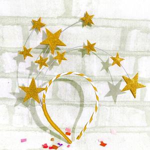 Serre-têtes étoiles colorés et accessoires de cheveux scintillants pour fête de princesse pour enfants, en plastique, taille unique, pour Noël - Product Image 6