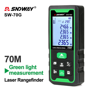 SNDWAY Laser Máy Đo Khoảng Cách Laser Màu Xanh Lá Cây Khoảng Cách Rangefinder Phạm Vi Kỹ Thuật Số Công Cụ Tìm Băng Laser Khoảng Cách Cảm Biến Khoảng Cách Meter - Product Image 2
