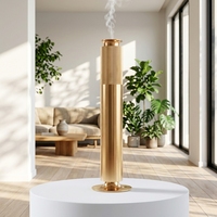 Diffuseur d'arômes intelligent de luxe à piles, contrôlé par application, sans eau, pour huiles essentielles, avec chargement Type-C et lumière d'ambiance RGB pour la maison