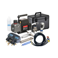 Kit d'outils de réfrigération multifonctionnel FT-8B avec pompe à vide pour réfrigérant R32, manomètre numérique et outil d'expansion de tube pour climatisation