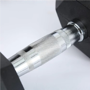 Classic Rubber Hex Dumbbell with Anti-Slip Knurled Grip for Arms Bodybuilding <strong>Strength</strong> <strong>Training</strong> - Product Image 3