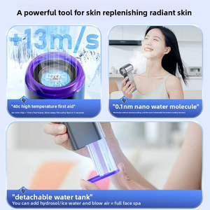 Portable Facial <b>Mist</b> Fan Detachable Water Tank Ice <b>Mist</b> Hair Dryer Spa Cooling Fan for Home Travel - Product Image 1