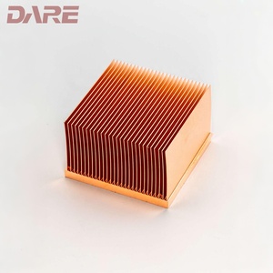 Copper Heat Sink vapor Chamber Cooling Module Custom Pure Copper Skiving Fin Heatsink for Semiconductor <strong>Chips</strong> Air Cooling - Product Image 1