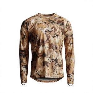Chemise de chasse imperméable à manches courtes pour homme RealTree, imprimé animal, respirante, polyester, logo sur le devant, vêtements d'extérieur, été - Product Image 1