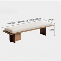 Collection de bancs scandinaves en bois massif – Chaise de salle à manger design simple pour adultes, idéale pour le bureau ou le salon
