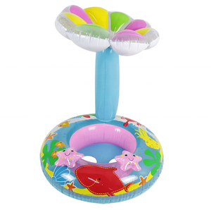 Asiento De Seta Paraguas de bebé Anillo de natación Barco de dibujos animados Juguetes de agua inflables Anillo de natación <span class=keywords><strong>para</strong></span> niños <span class=keywords><strong>Flotador</strong></span> Lindo anillo infantil <span class=keywords><strong>para</strong></span> bebé - Product Image 1