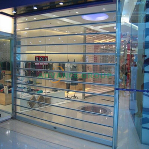 Porte à enroulement automatique en polycarbonate transparent, porte à enroulement transparente - Product Image 1