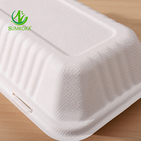 Bagasse biodégradable jetable de canne à sucre de cône pour aller récipient d'emballage de nourriture rapide
