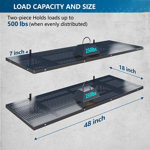 Jh-mech קל התקנה 500 ק "ג עומס בנייה החובה בנייה מתלה מתלה מתכת מוסך אחסון מדפים יחידות - Product Image 2