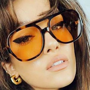 Gafas de Sol Retro con Logotipo Personalizado, Montura Grande, Gafas Cuadradas para Mujer, Oculos De Sol Vintage, Gafas de Sol Extra Grandes para Mujer - Product Image 2