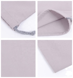 Blank Plain Natural White Eco-friendly Christmas Dust <b>Bags</b> Small Organic Cotton <b>Canvas</b> Pouch <b>Drawstring</b> Custom Size Custom - Product Image 3