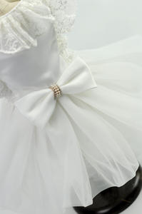 เดรสเจ้าหญิงสำหรับสุนัขสำหรับฤดูร้อนและฤดูหนาวชุดเดรสเจ้าหญิงผูกโบว์สุดหรูสำหรับสัตว์เลี้ยง Dacron - Product Image 3