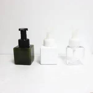 럭셔리 로션 펌프 bottle100 ml 200ml 250 ml 450ml PETTG 스퀘어 폼 펌프 병 화장품