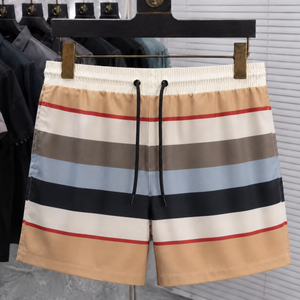 Shorts à carreaux pour hommes, motif personnalisé, vêtements de plage décontractés, mélange de coton, short d'été avec cordon de serrage, logo brodé, OEM ODM - Product Image 6