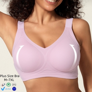<span class=keywords><strong>Reggiseni</strong></span> Seamless con Schiena Aperta, Leggeri, Plus Size, Push-Up, con Supporto Laterale, Minimizzanti per Seni Grandi, Anti-Cedimento, per Donne - Product Image 1