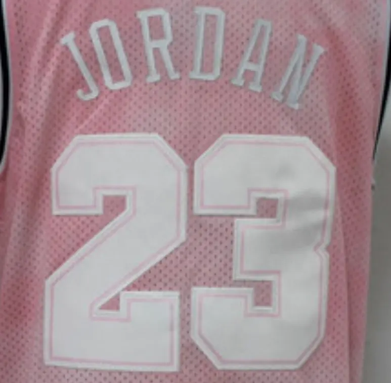 Michael 23 Pink Stitched Basketball Jersey