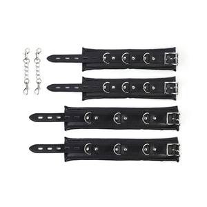 Scarletsin C-51 SM Menottes de jambe et menottes à main rétractables en acier, avec barre droite en tube d'acier et fonction d'écartement forcé des jambes, fabriquées au Sichuan - Product Image 3