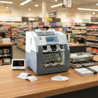 Machine de comptage de billets de banque GRACETEK de qualité bancaire, vitesse de 1000 pièces/min, tri automatique, détection de la dénomination, écran tactile couleur 5 pouces